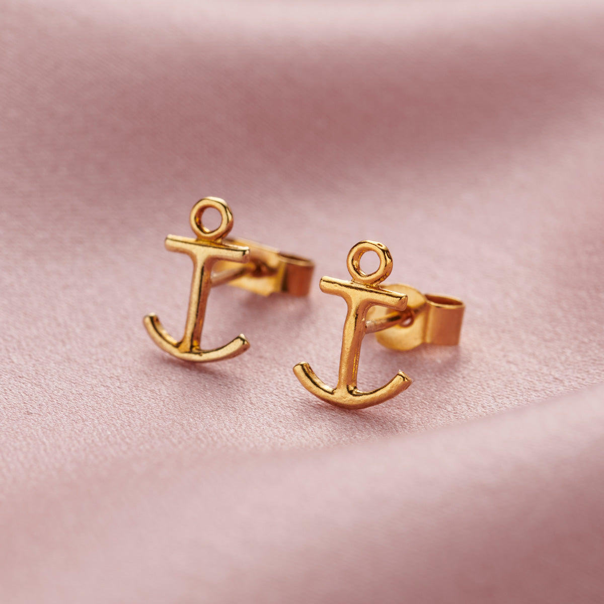 Anchor Stud Earrings