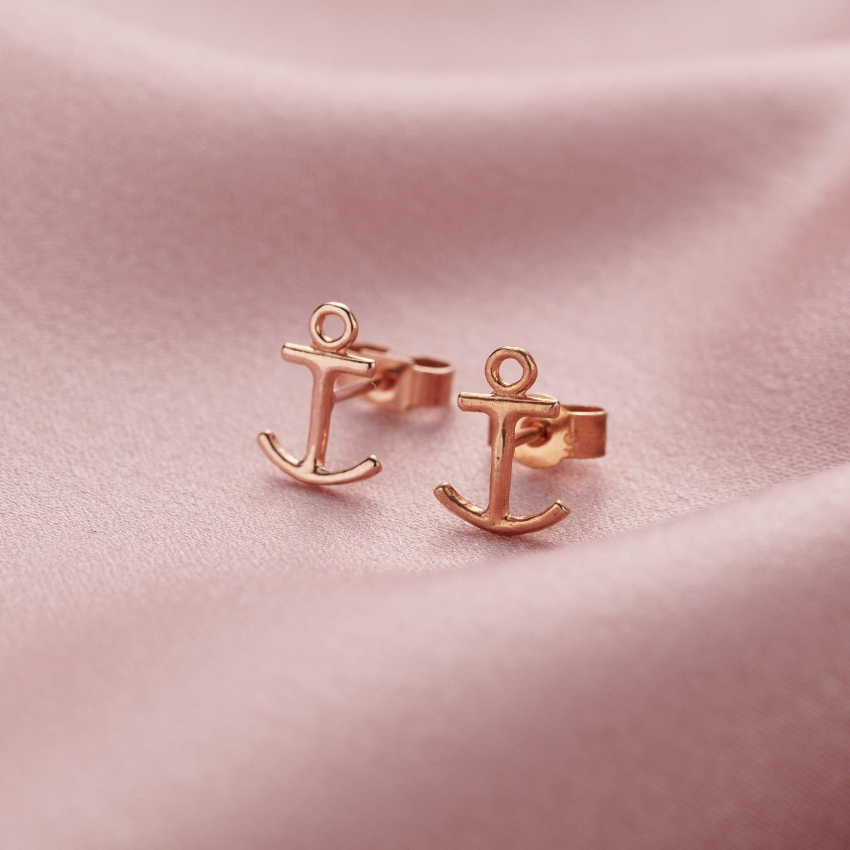 Anchor Stud Earrings