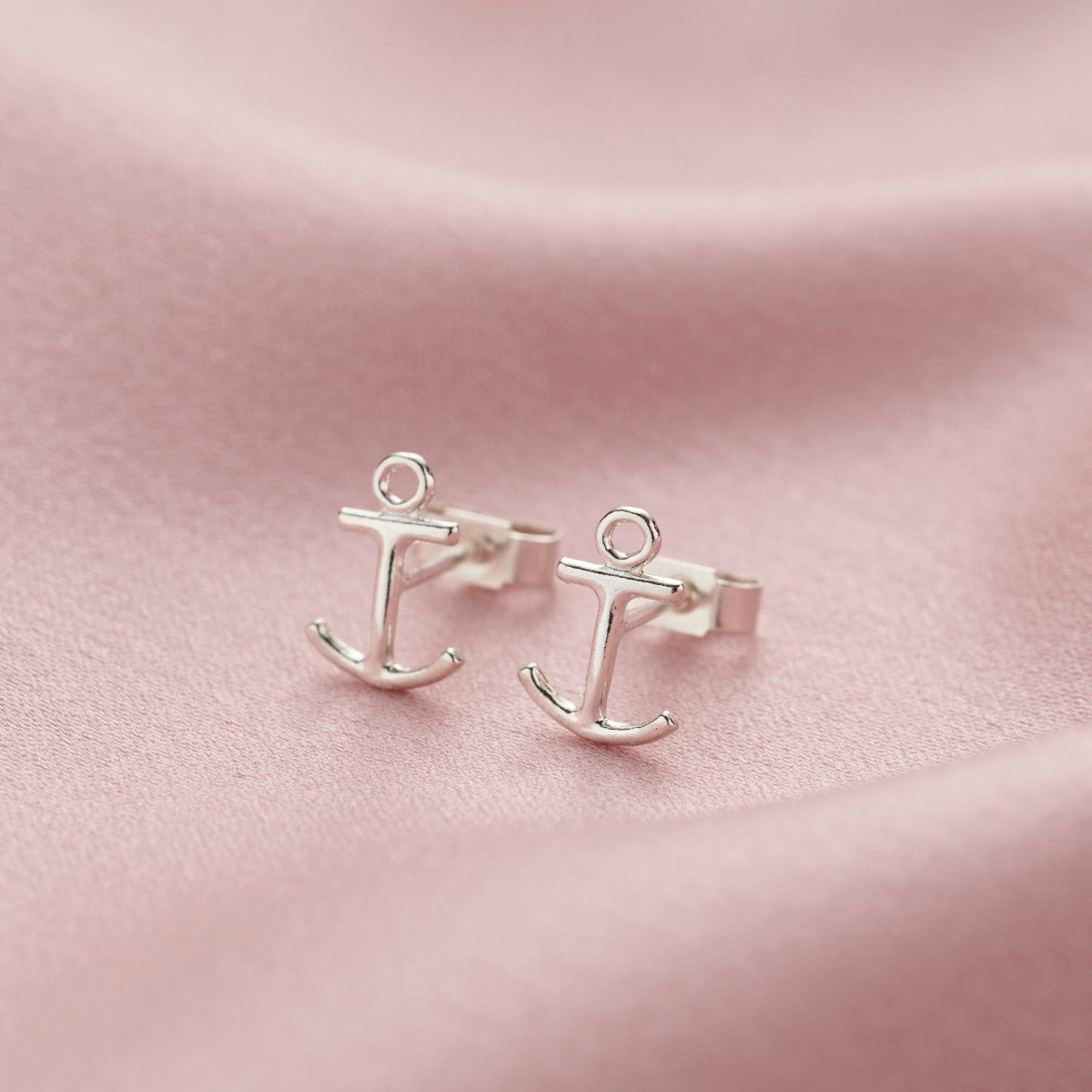 Anchor Stud Earrings