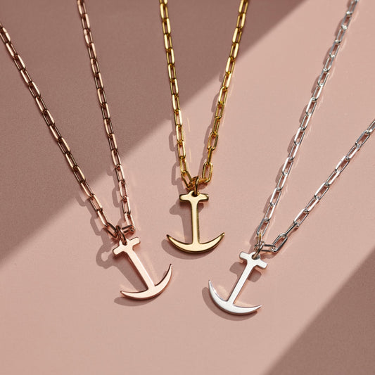 Personalised Anchor & Chain Necklace