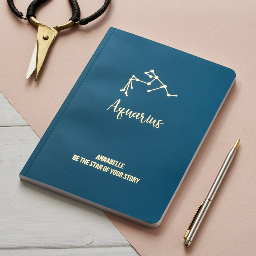 Personalised Star Sign Constellation Notebook