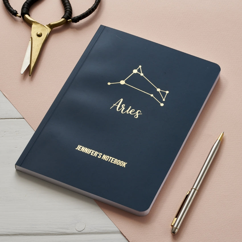 Personalised Star Sign Constellation Notebook