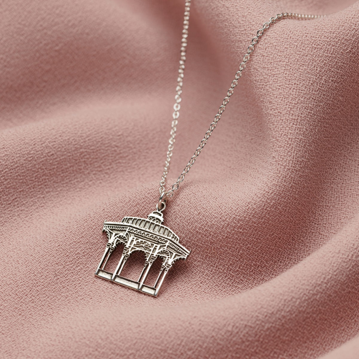 Personalised Brighton Bandstand Charm Necklace