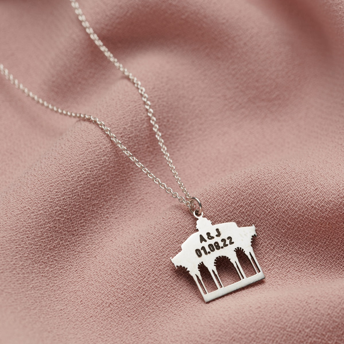 Personalised Brighton Bandstand Charm Necklace