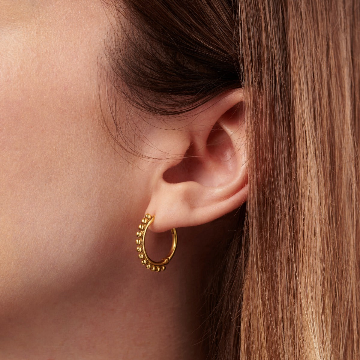 Beaded Hoop Earrings