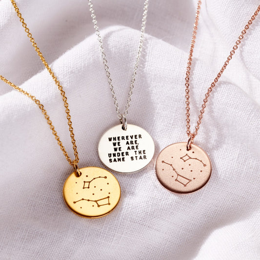 Personalised Travel Constellation Necklace