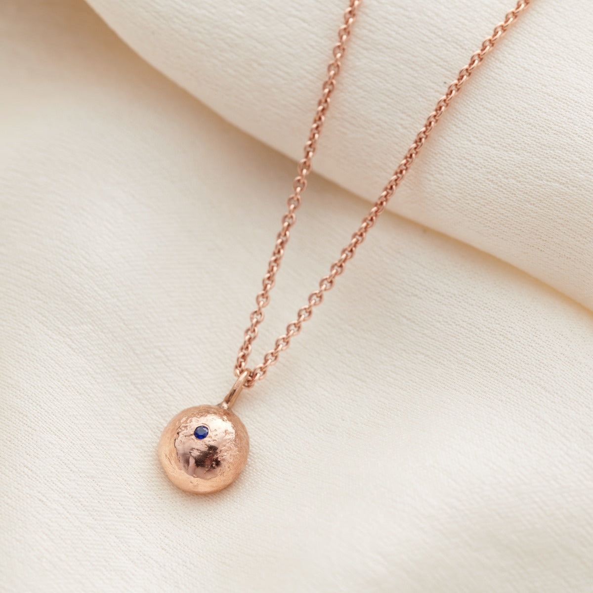 Molten Orb Birthstone Necklace