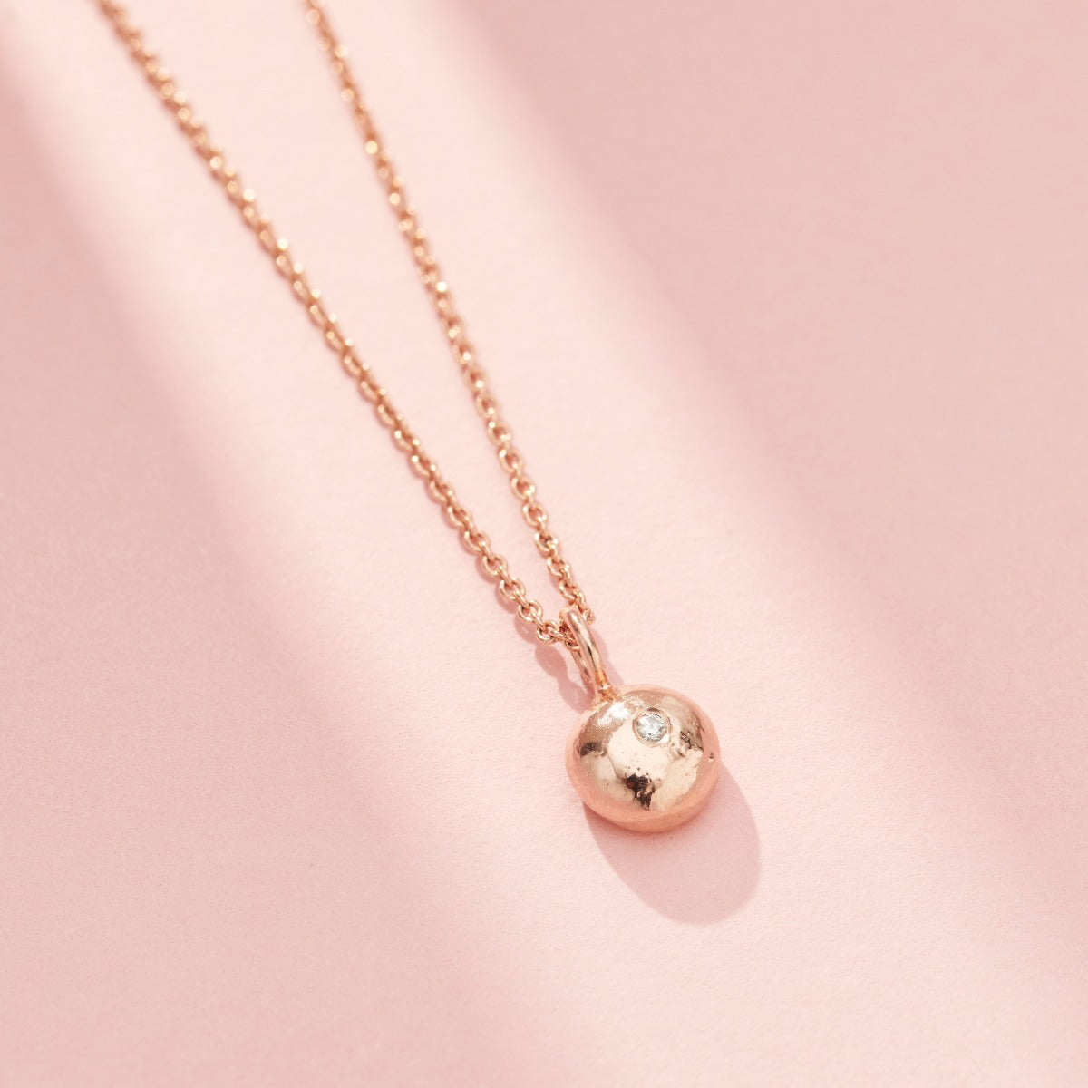 Molten Orb Birthstone Necklace