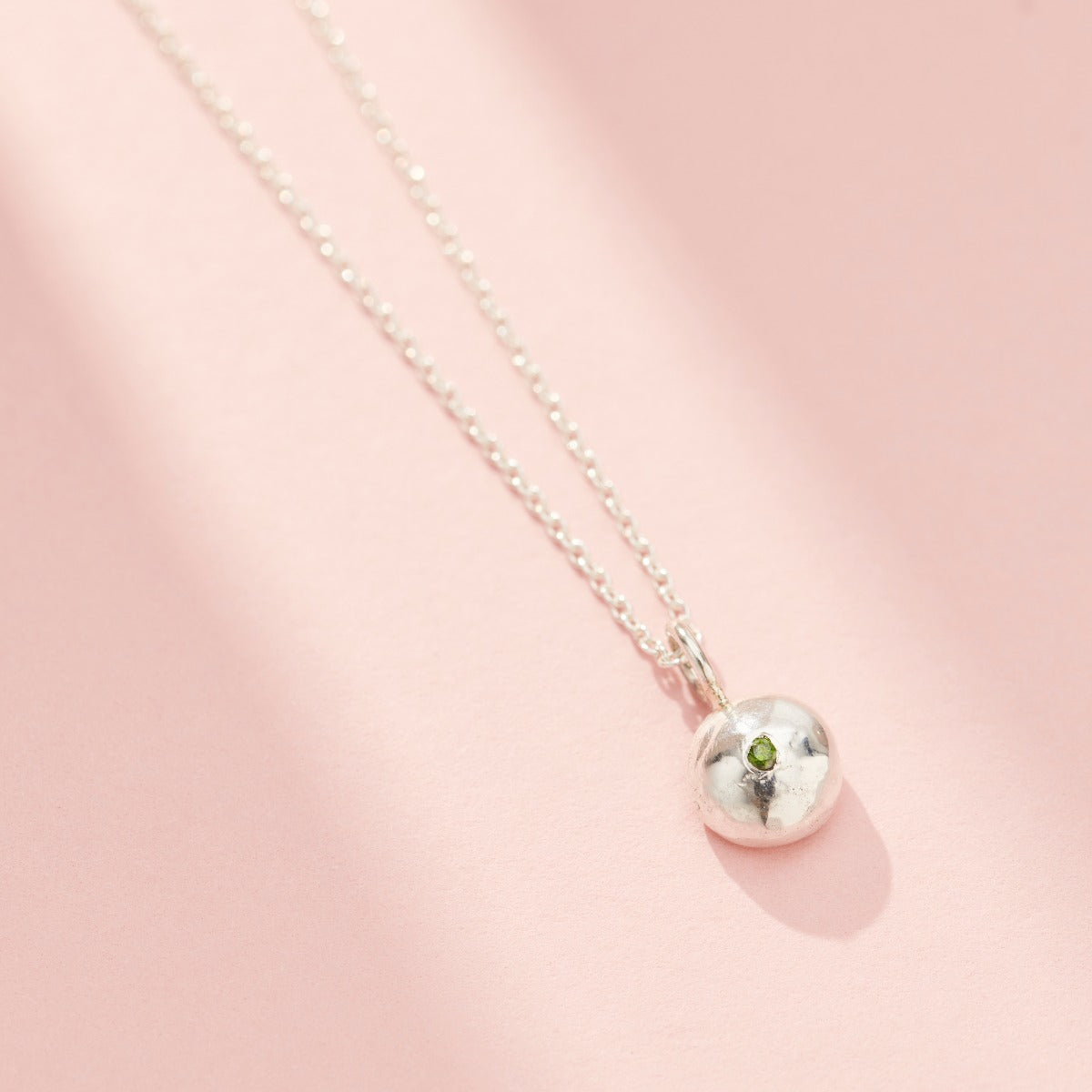 Molten Orb Birthstone Necklace