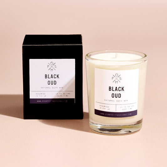 Black Oud Scented Candle Small