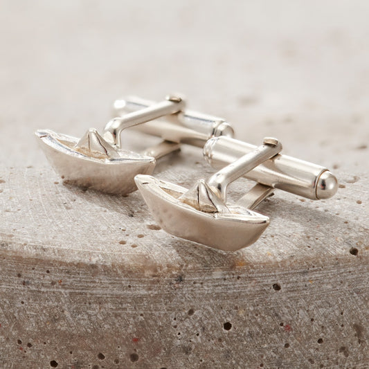 Origami Boat Cufflinks