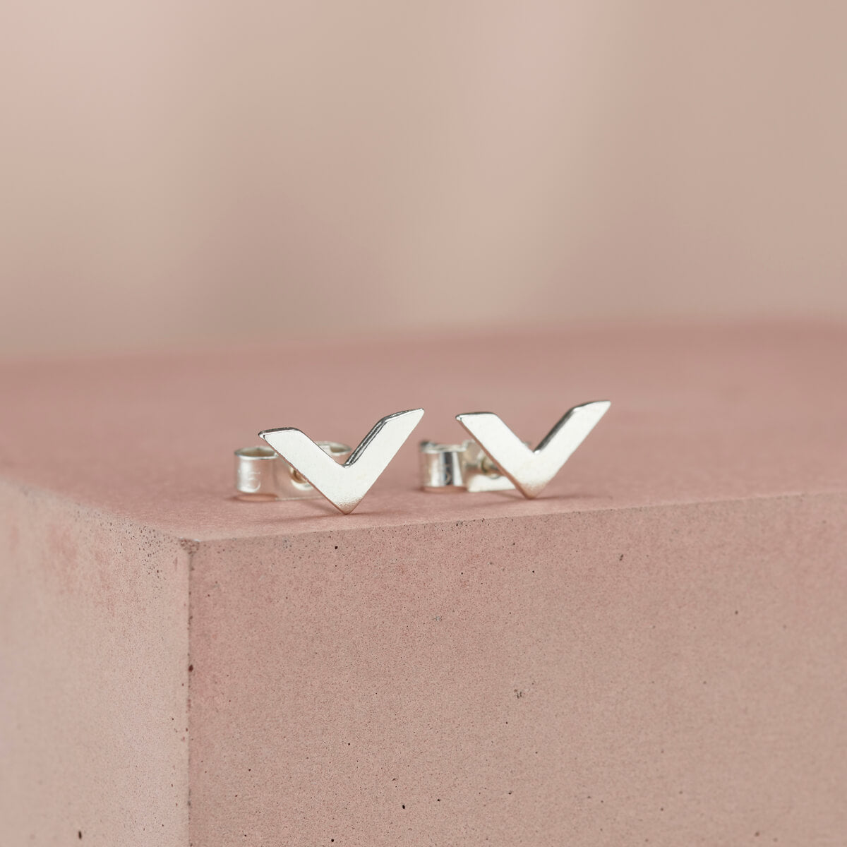 Chevron Stud Earrings