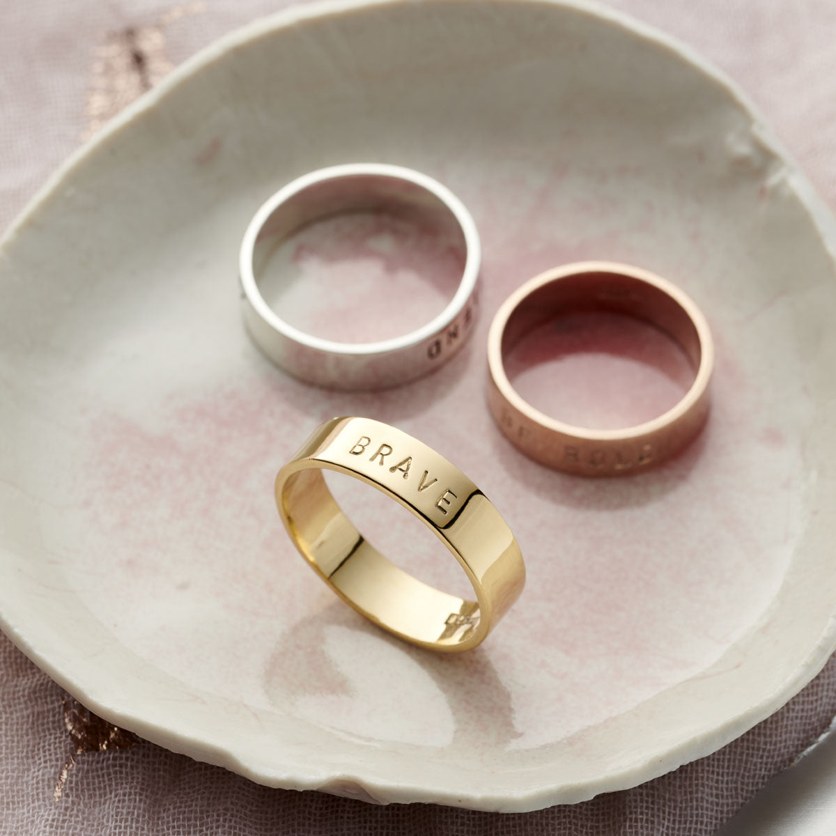 Personalised Chunky Ring