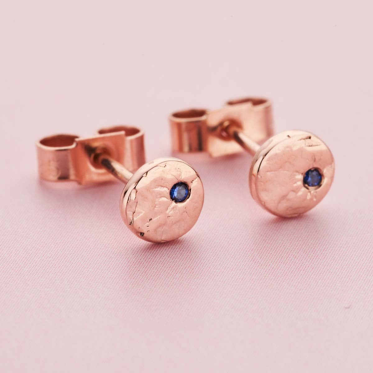 Textured Confetti Birthstone Stud Earrings