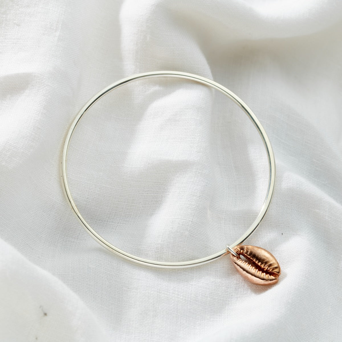 Personalised Cowrie Charm Bangle