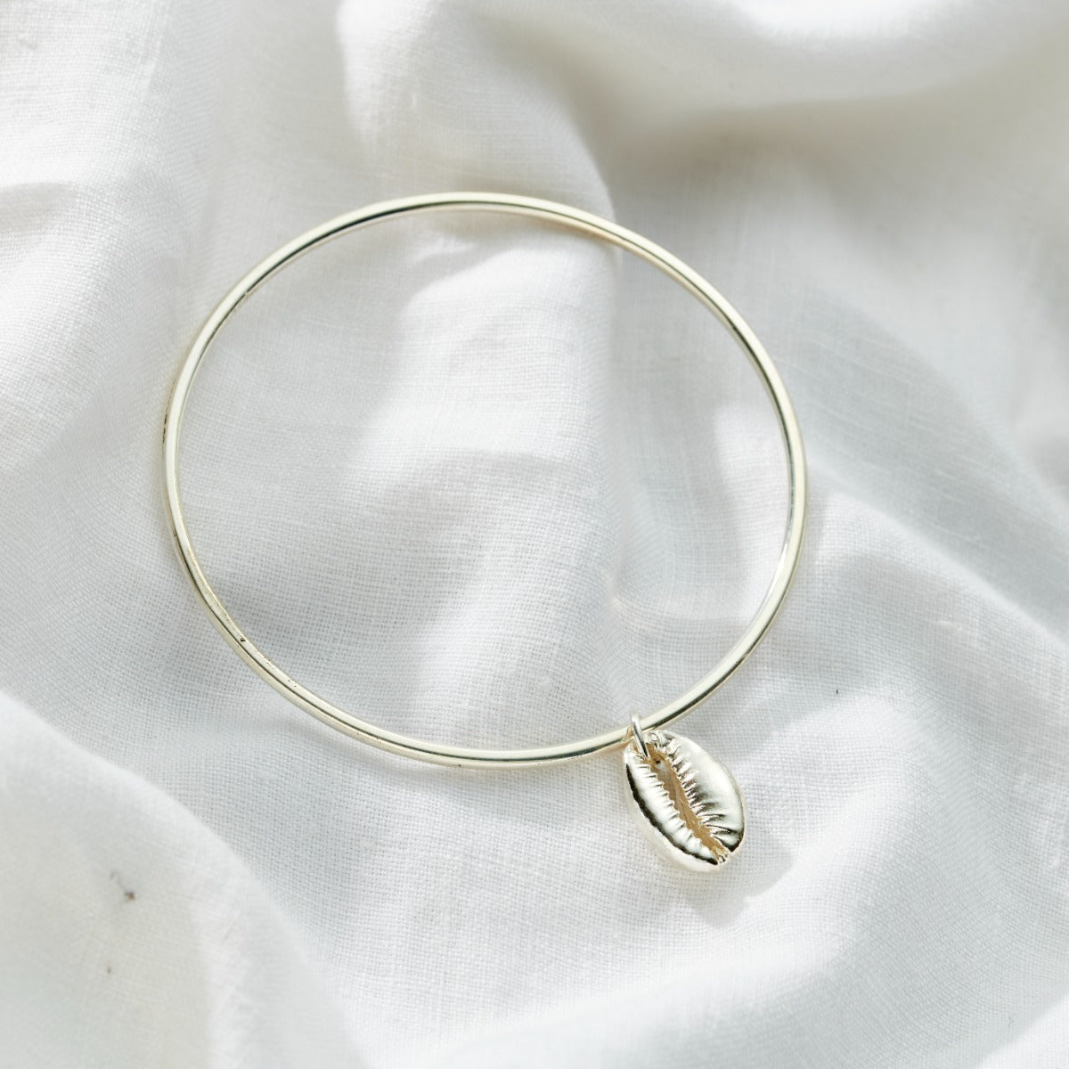 Personalised Cowrie Charm Bangle