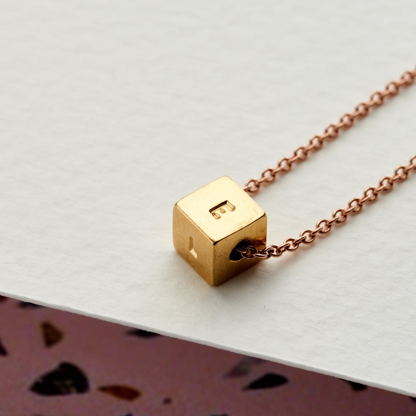 Personalised Cube Necklace