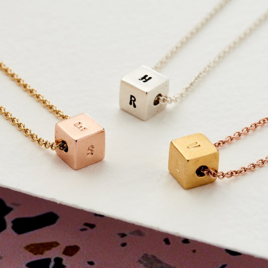 Personalised Cube Necklace