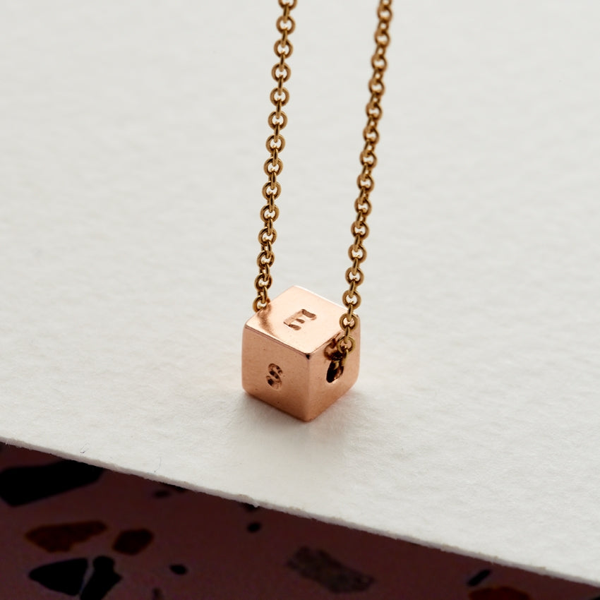 Personalised Cube Necklace