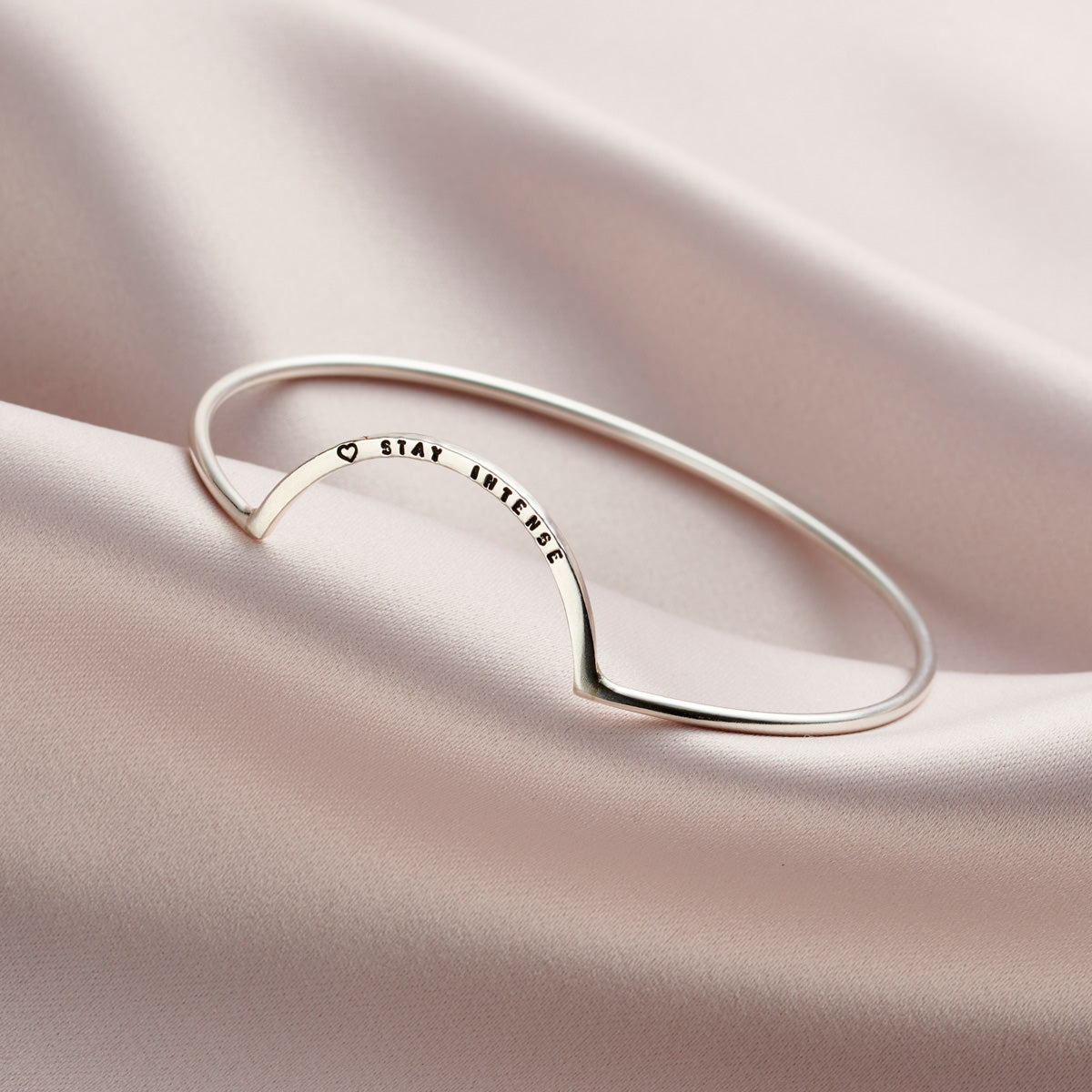 Personalised Curve Bangle