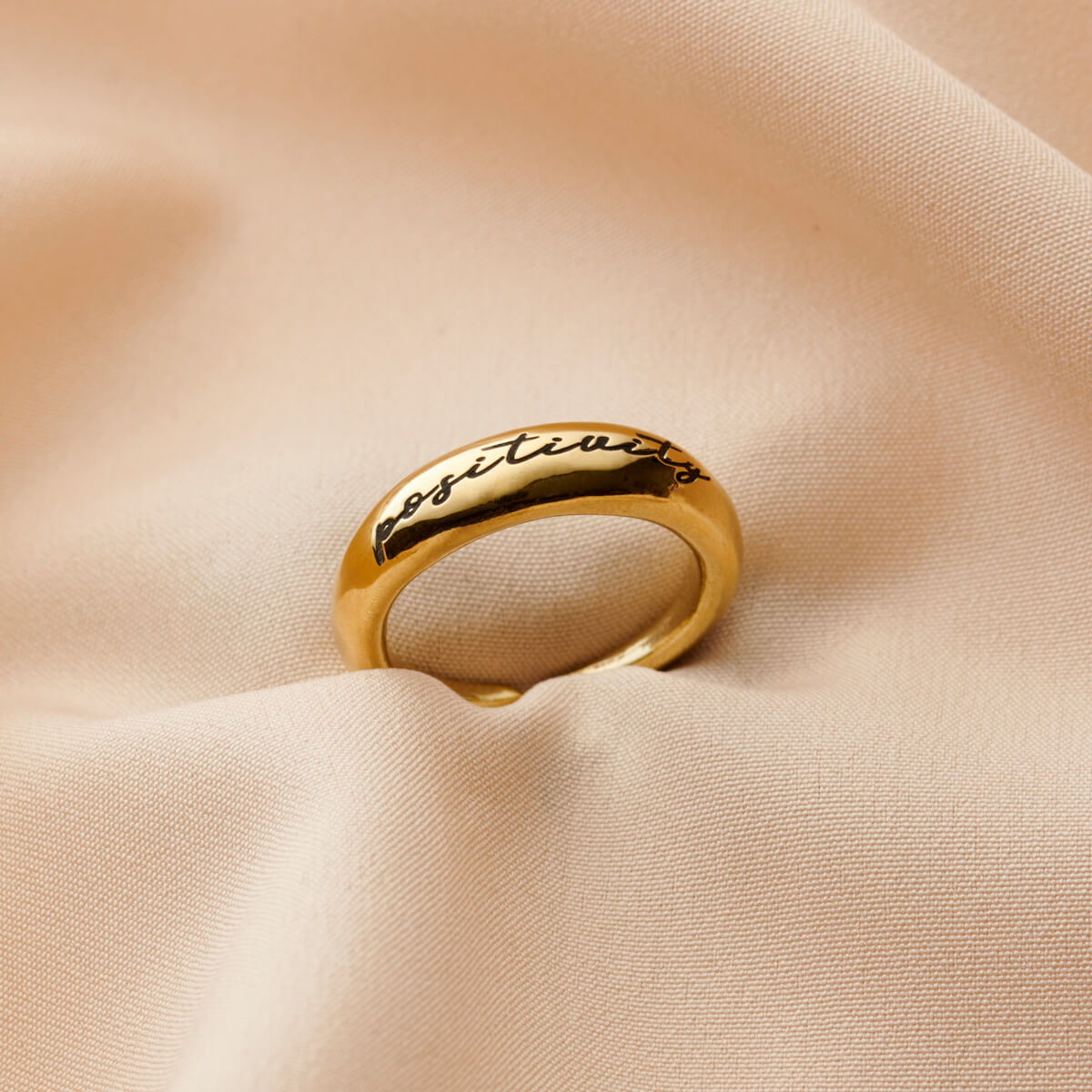 Personalised Engraved Horn Open Ring