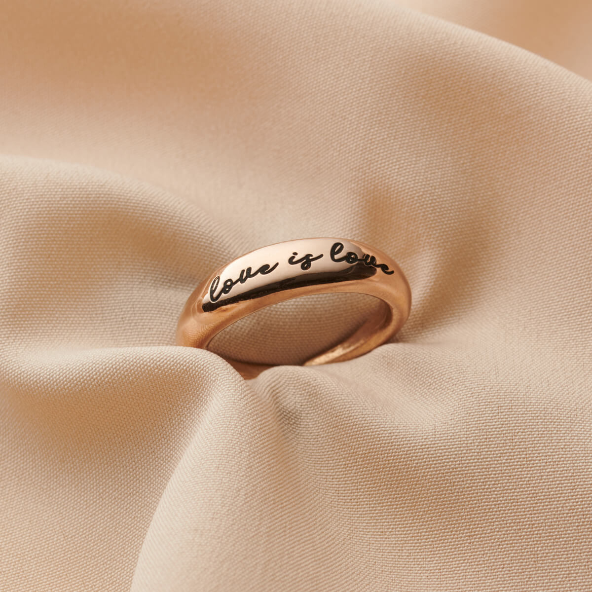 Personalised Engraved Horn Open Ring