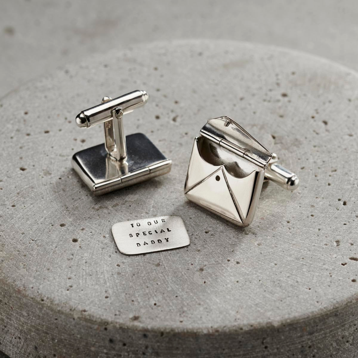 Personalised Message Envelope Cufflinks