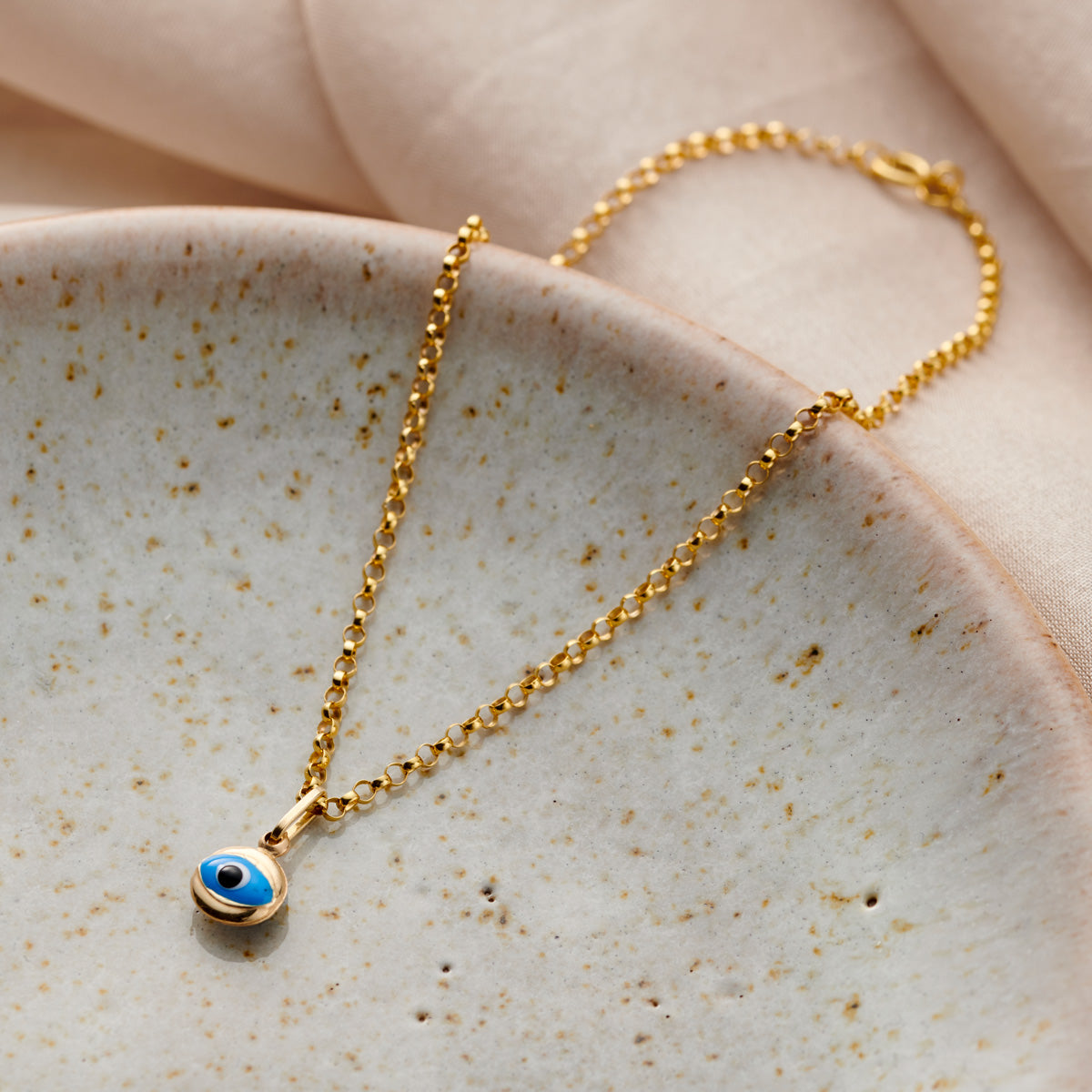 9ct Gold Evil Eye Bracelet