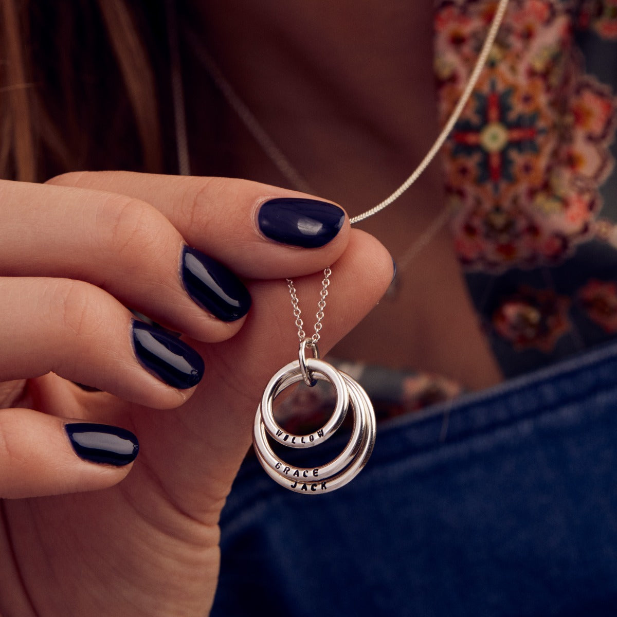 Personalised Family Names Necklace