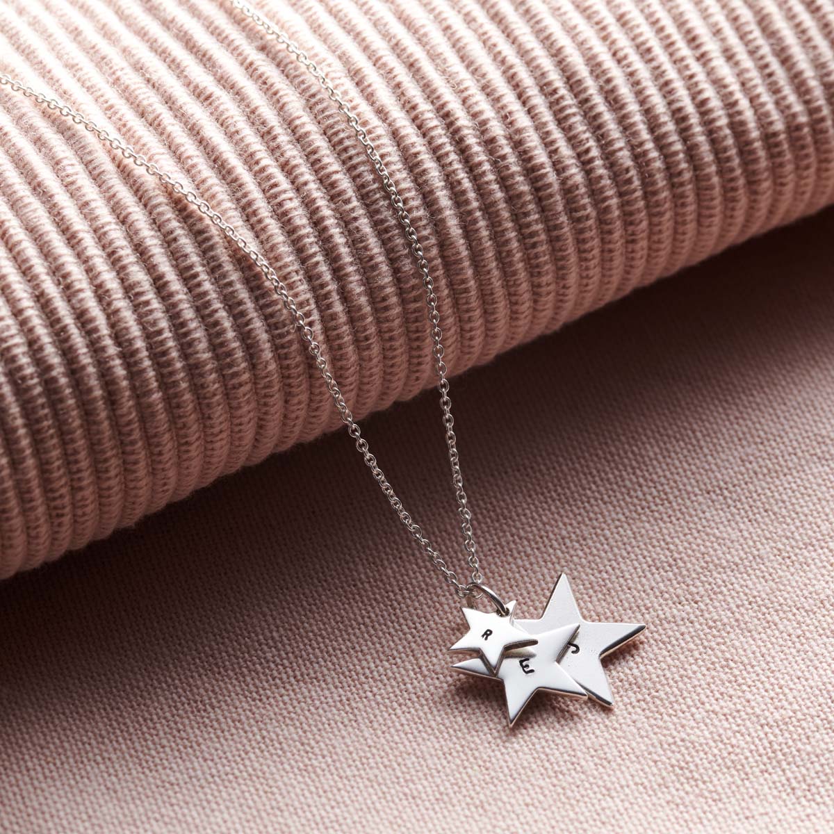 Personalised Family Star Necklace