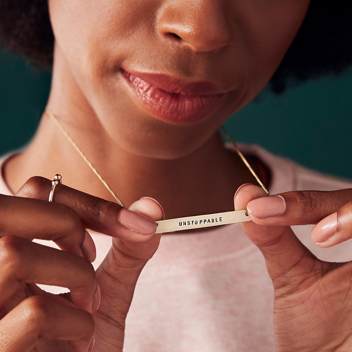 Personalised Flat Bar Necklace