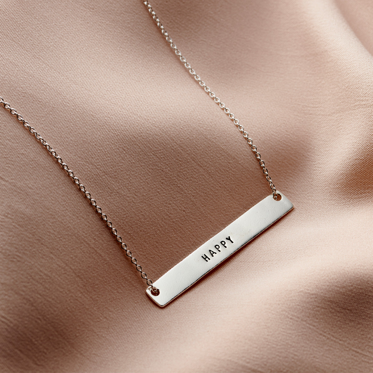 Personalised Flat Bar Necklace