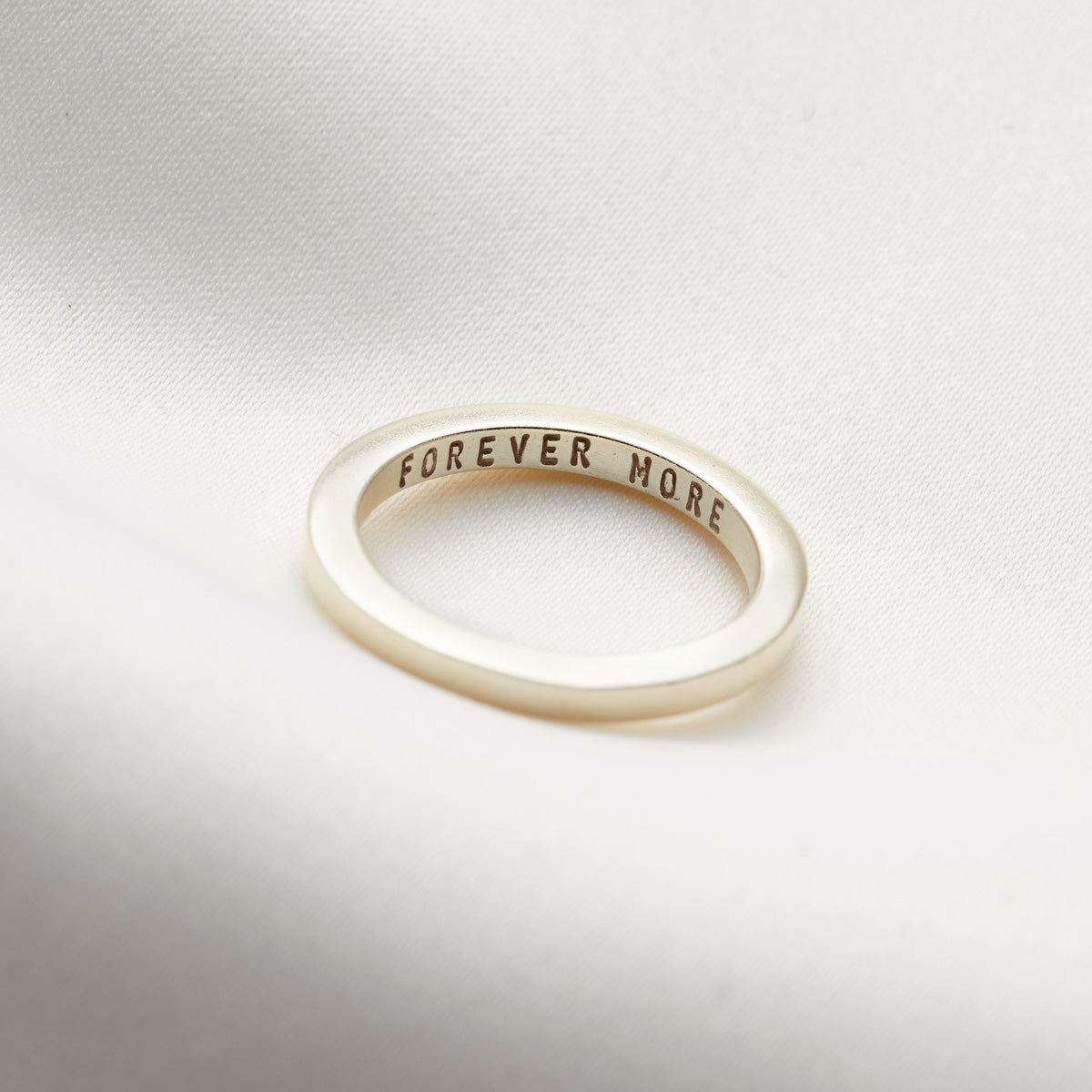 Personalised 9ct Gold Flat Wedding Ring