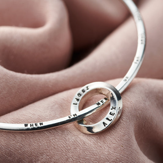 Personalised Forever Mobius Bangle