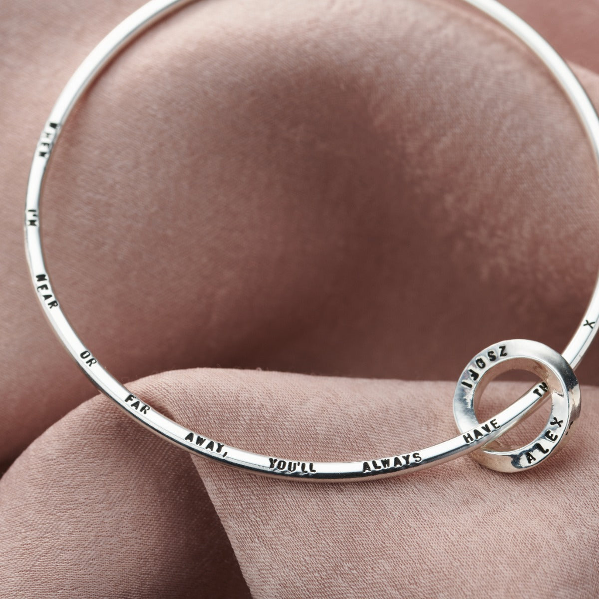 Personalised Forever Mobius Bangle