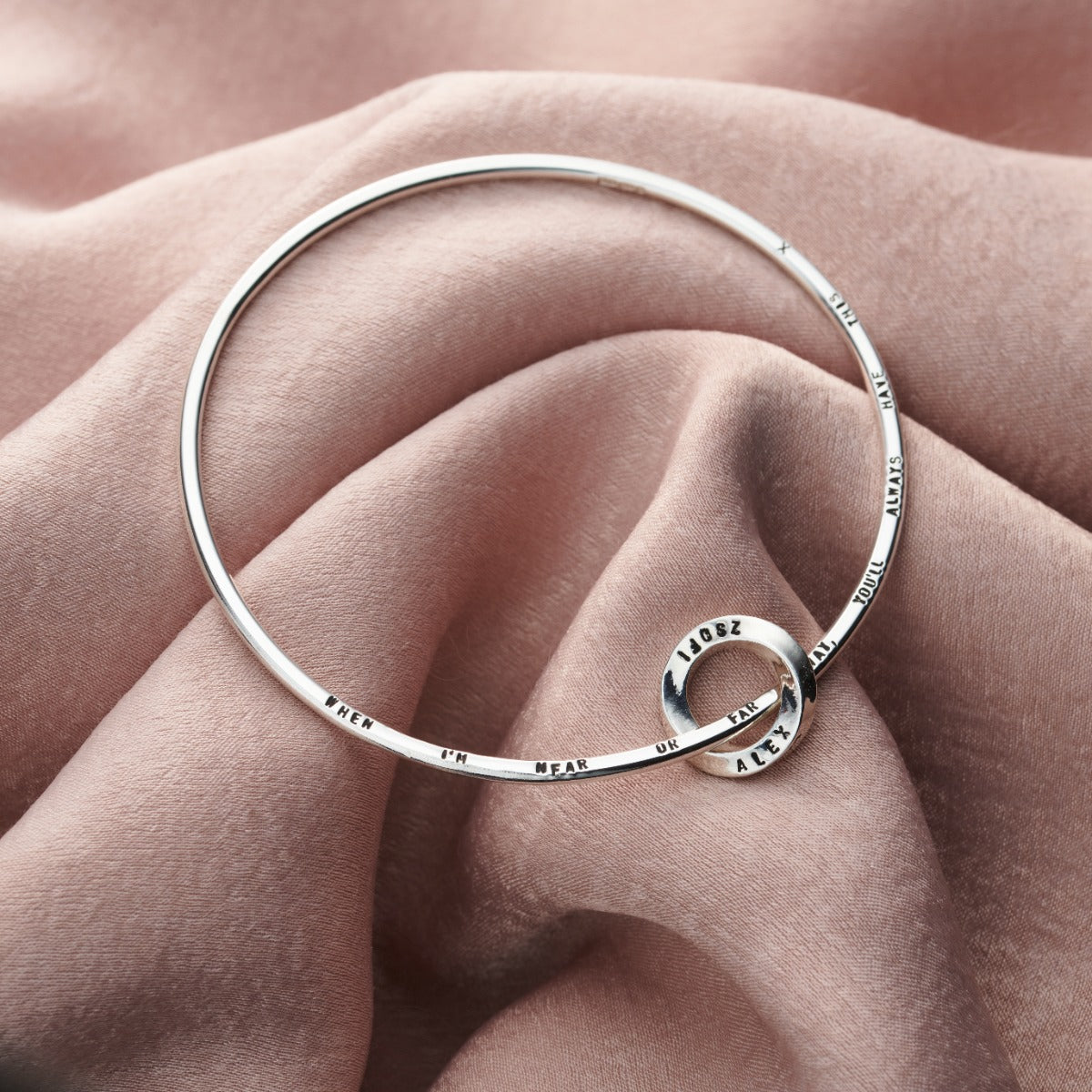 Personalised Forever Mobius Bangle