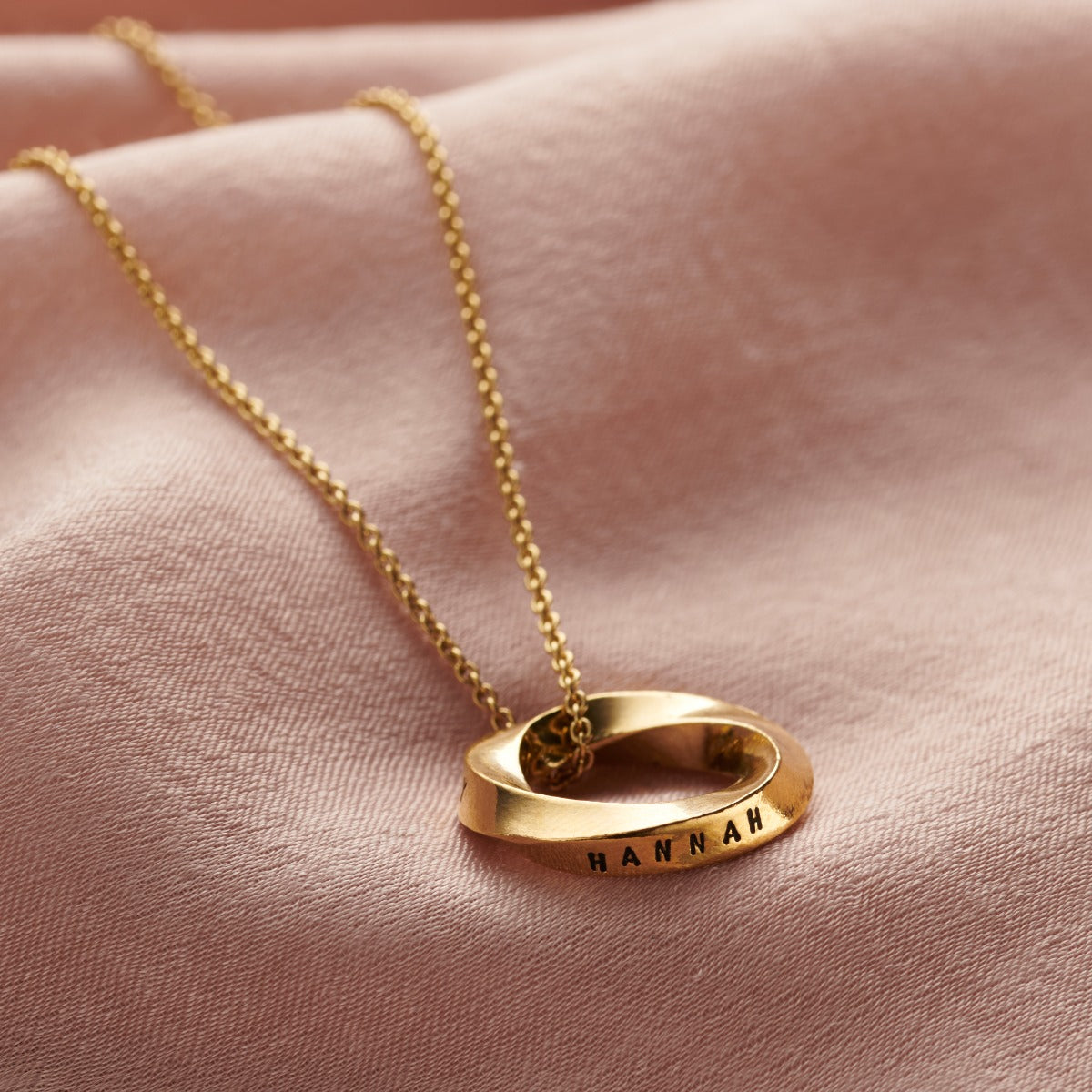 Personalised Secret Twist Mobius Necklace