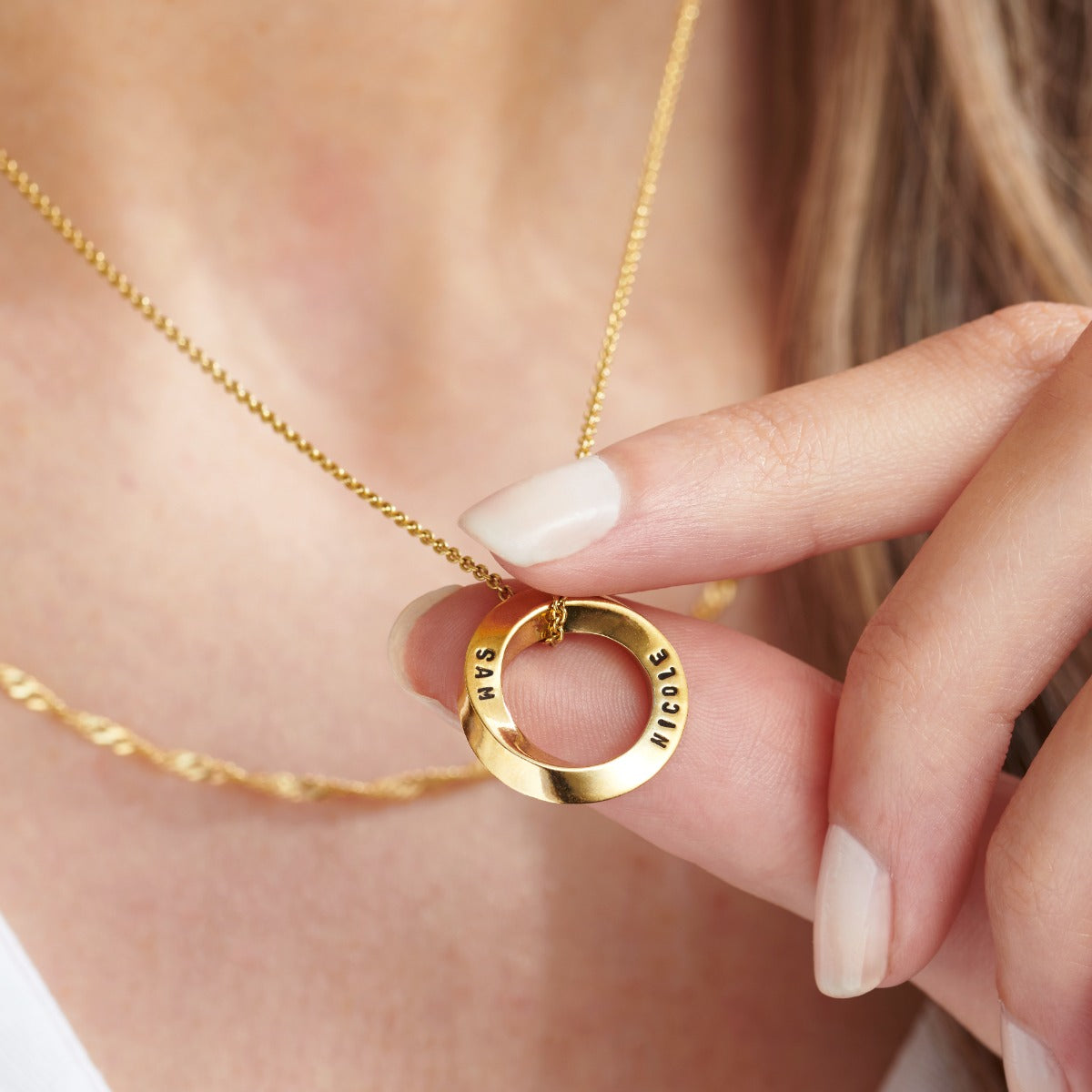 Personalised Mobius Necklace