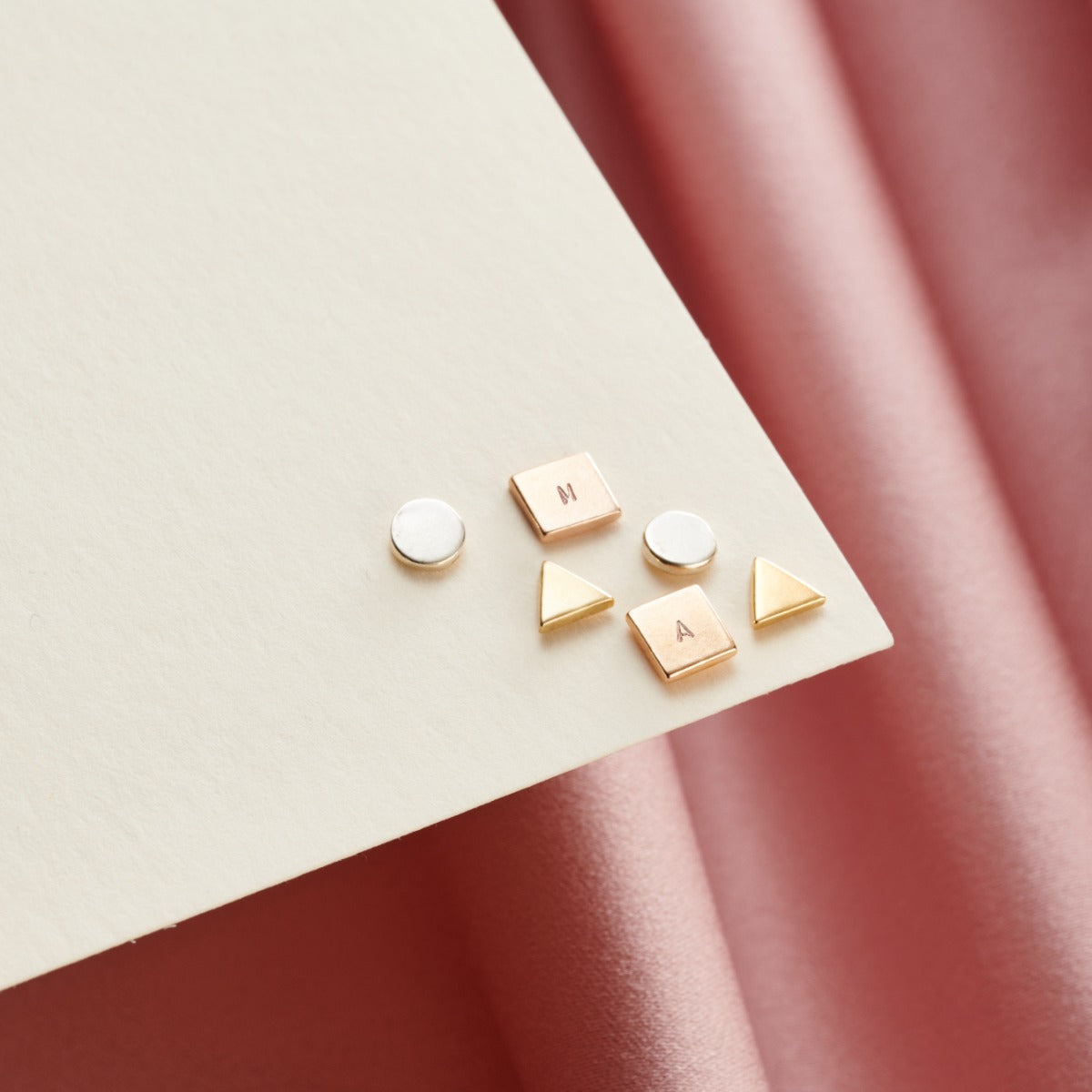 Personalised Square Stud Earrings