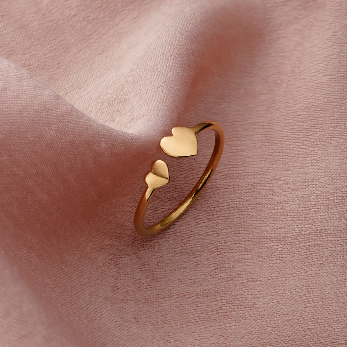 Personalised Heart Open Ring