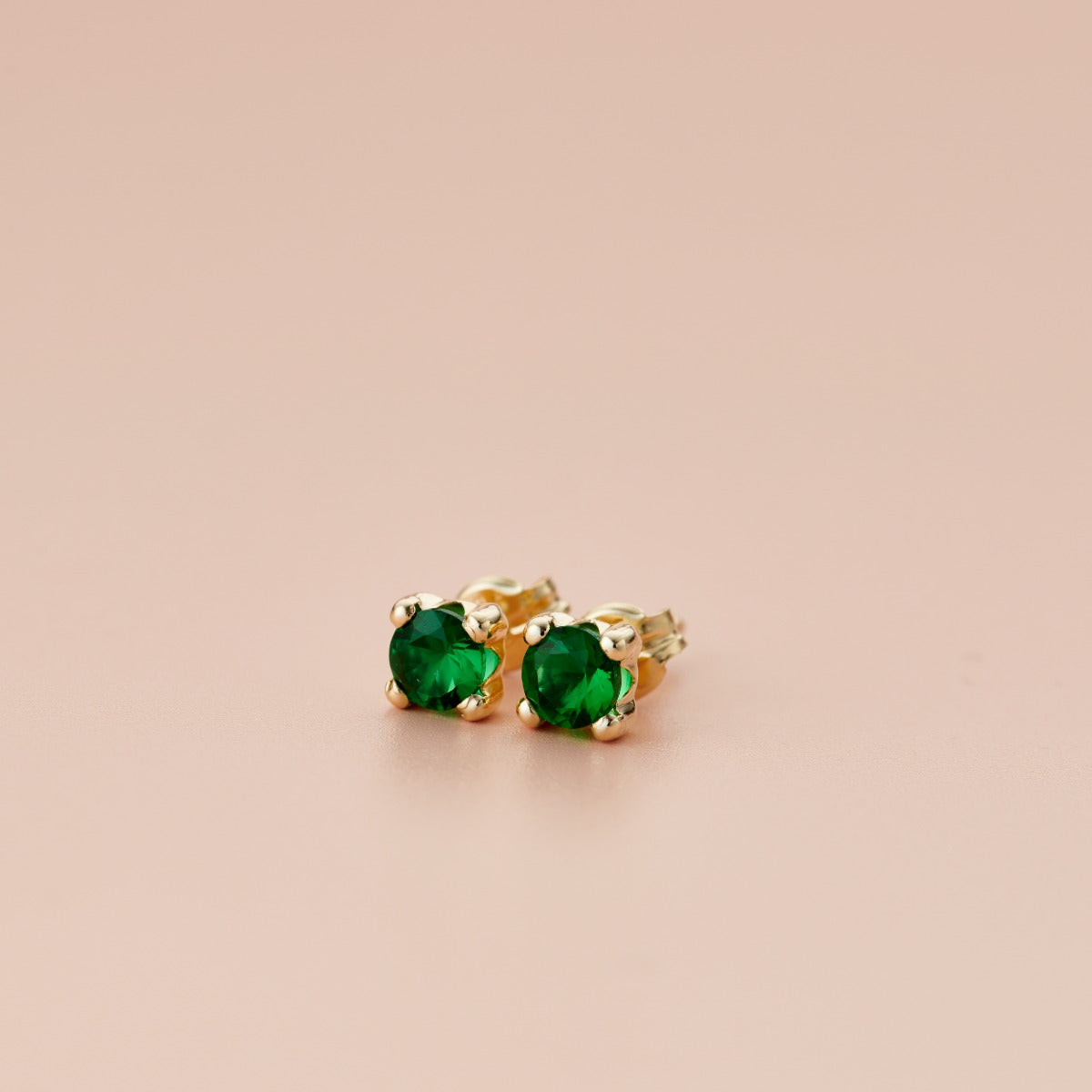 9ct Gold Birthstone Stud Earrings