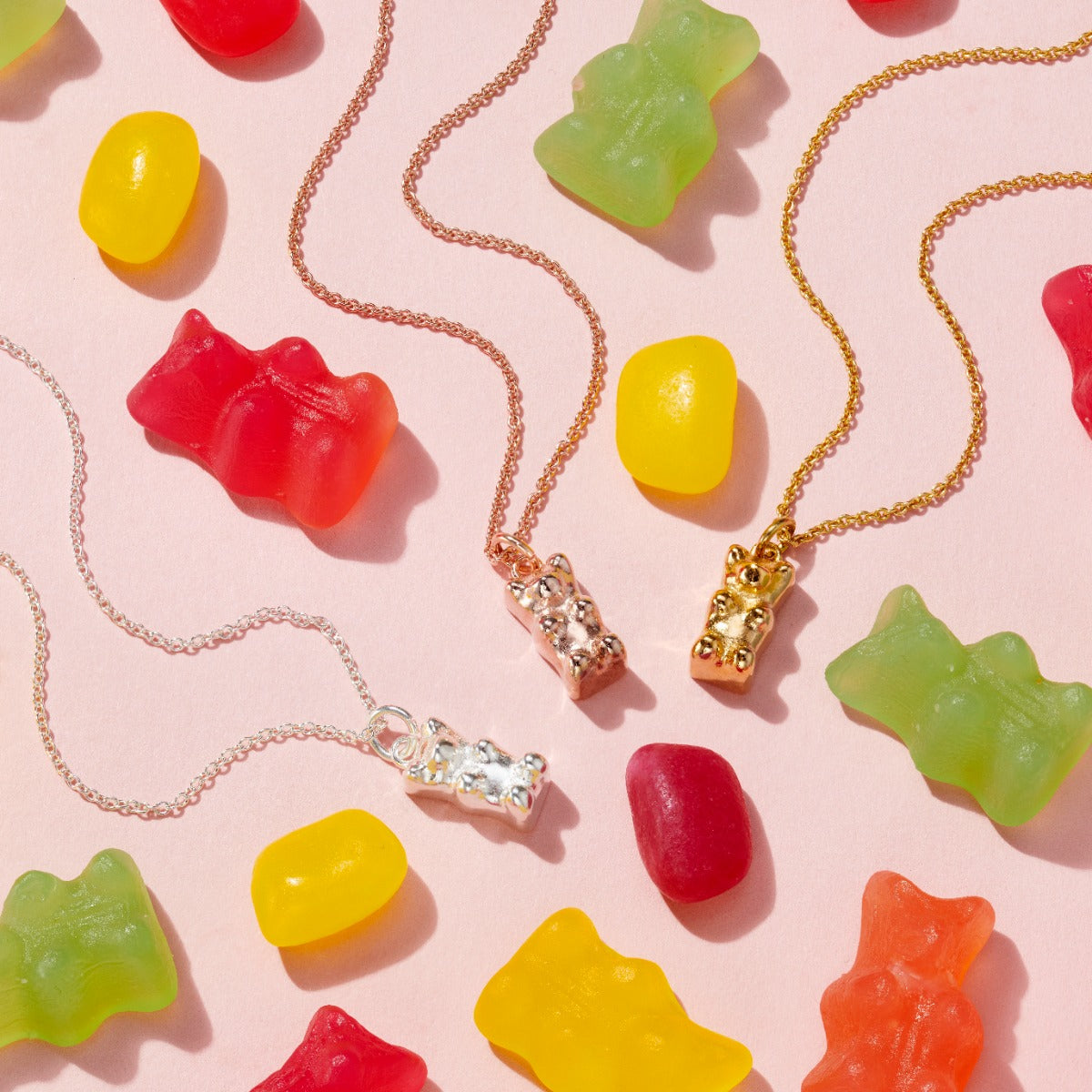 Personalised Gummy Bear Charm Necklace