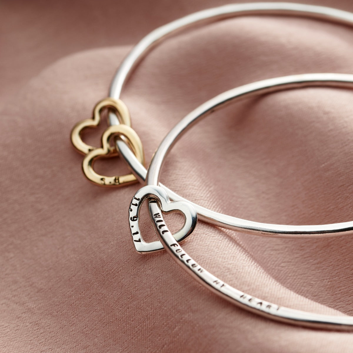 Personalised Heart Bangle