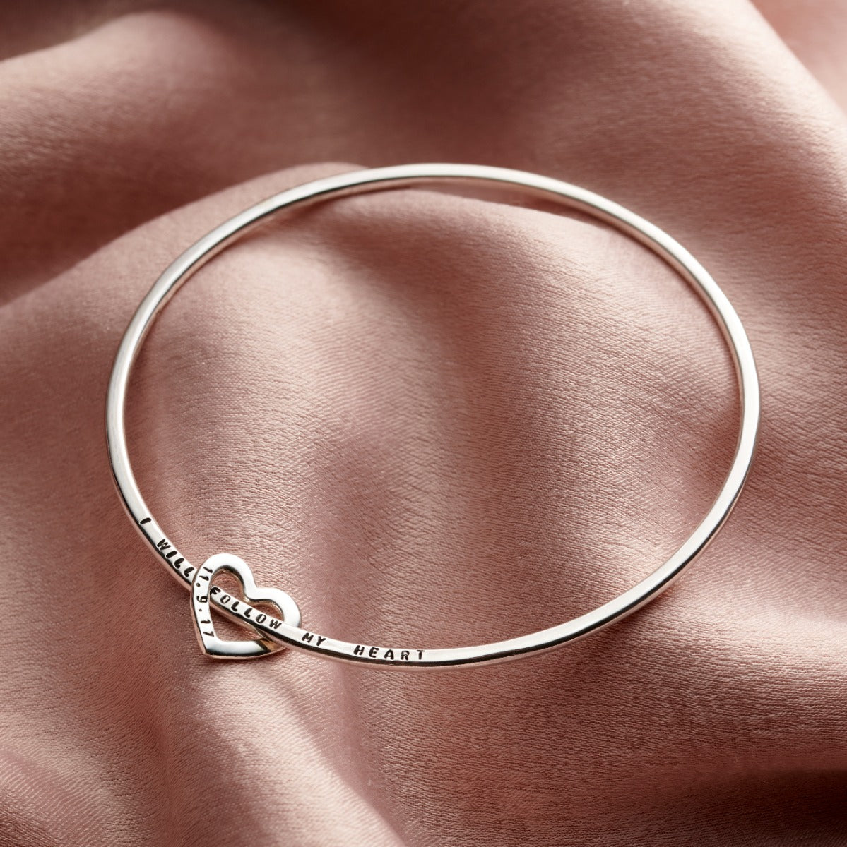 Personalised Heart Bangle