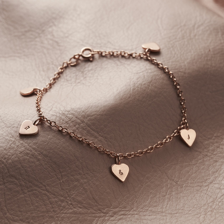 Personalised Heart Station Bracelet