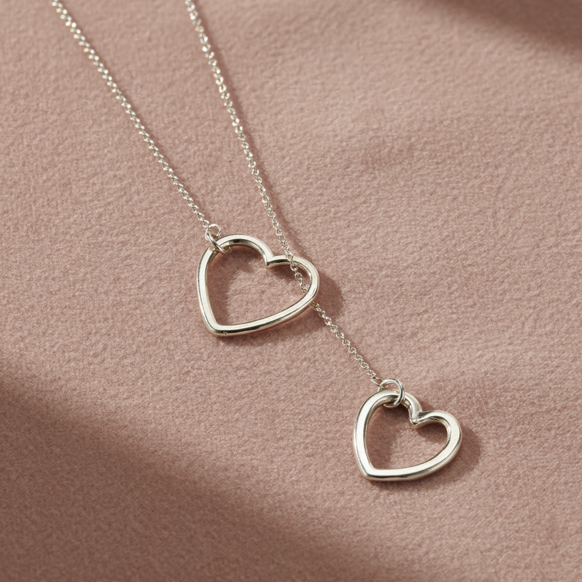 Personalised Heart Lariat Necklace