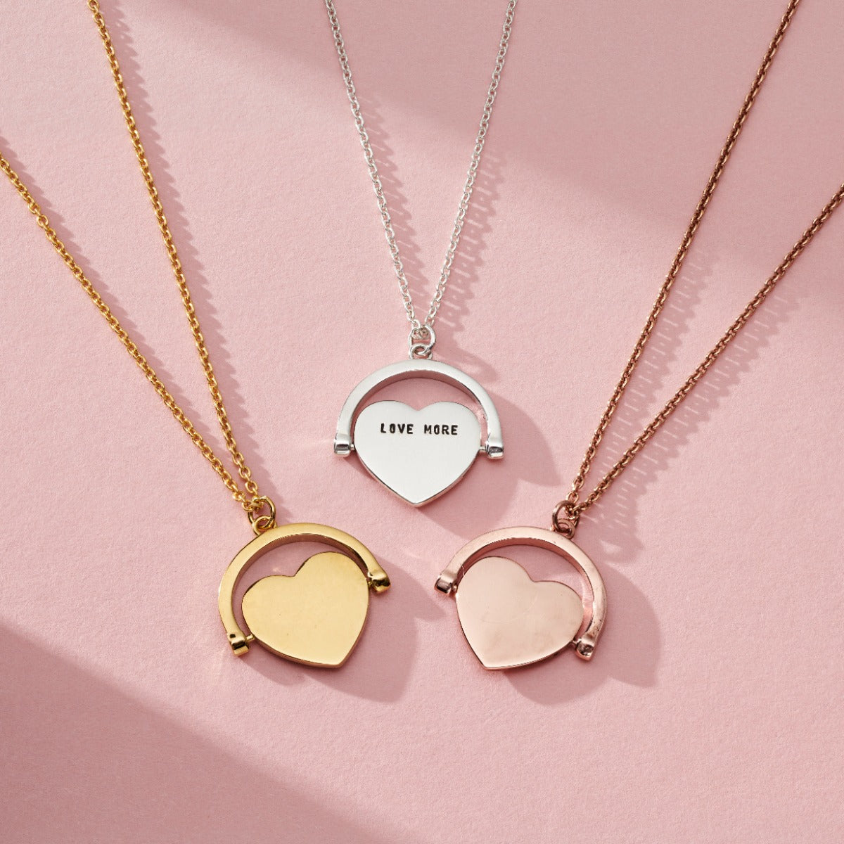 Personalised Heart Spinner Necklace