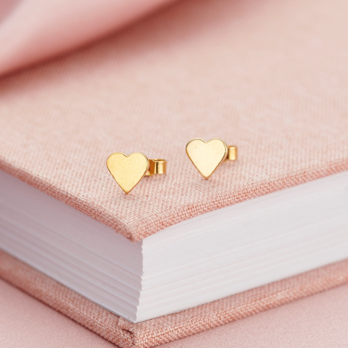 Personalised Mini Heart Stud Earrings