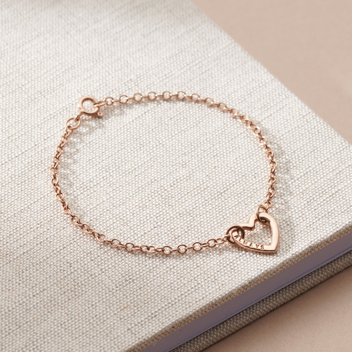 Personalised Mini Heart Bracelet