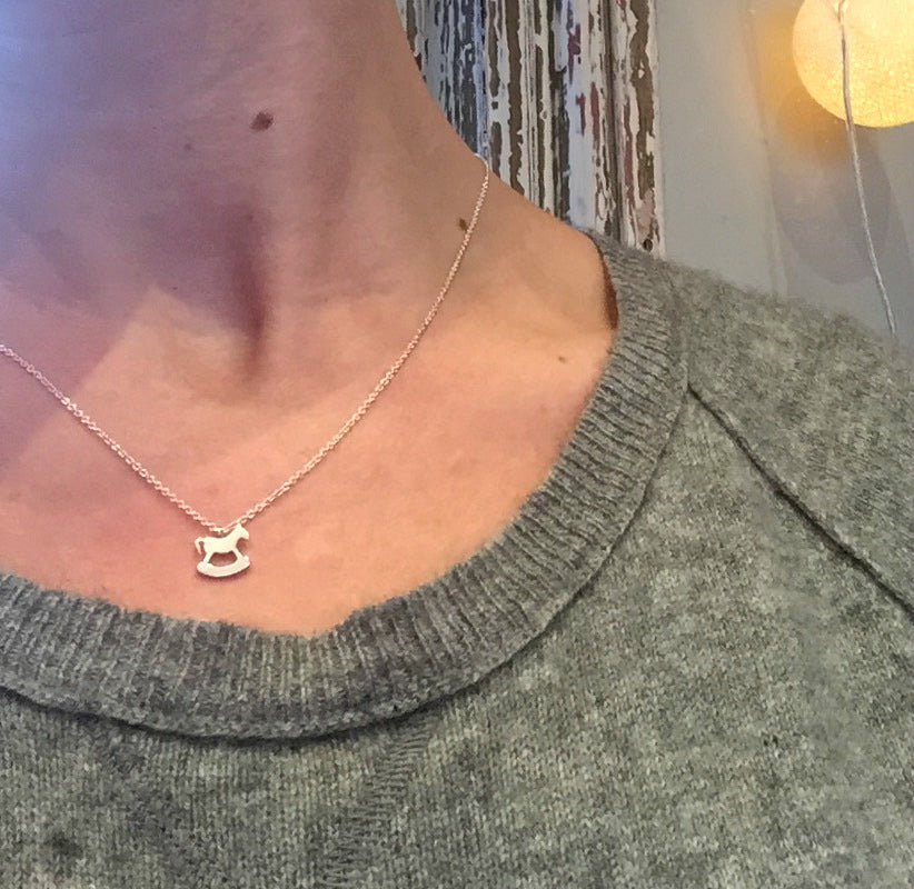 Personalised Petite Rockinghorse Charity Necklace